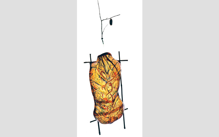 Transvisceral Border Series | Chrysalis figure view, 1997